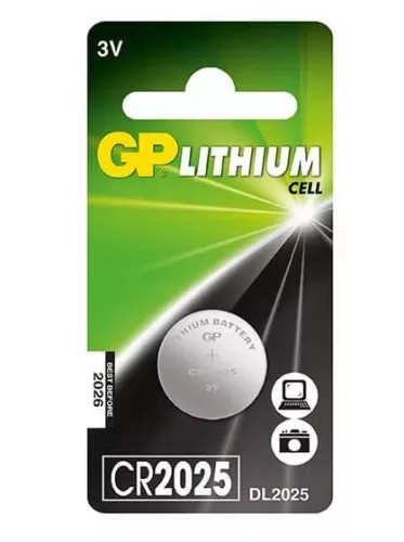 GP LITIUM GOMBELEM CR2025 1DB/CS