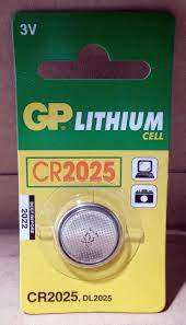 GP LITIUM GOMBELEM CR2025 1DB/CS