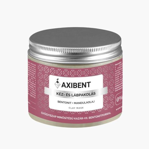 AXIBENT KÉZ ÉS LÁBPAKOLÁS BENTONIT MANDULAOLAJ 100 ML