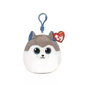 TY SQUISH_A_BOOS PLÜSSFIGURA CLIP 8,5 CM SLUSH HUSKY