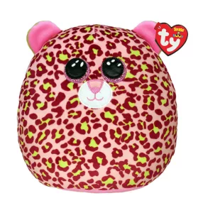   TY SQUISH-A-BOSS PÁRNA ALAKÚ PLÜSS FIGURA LAINEY RÓZSASZÍN LEOPÁRD 22 CM