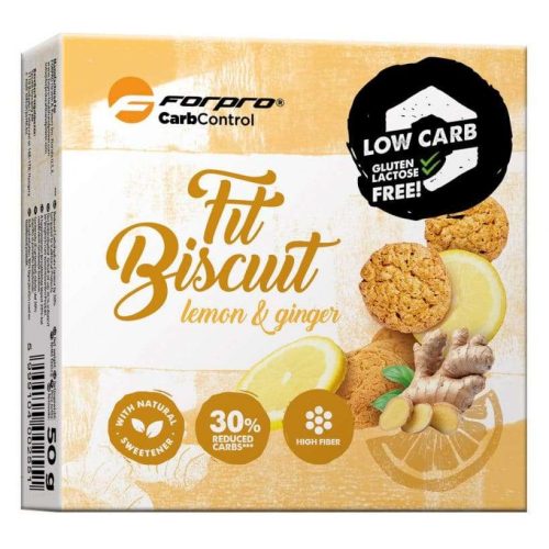 FORPRO LOW CARB KEKSZ CITROM-GYÖMBÉR GM. CM. 50 GR