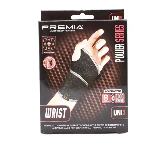 PREMIA NEOPRÉN MÁGNESES CSUKLÓSZORÍTÓ TURMALINNAL UNI