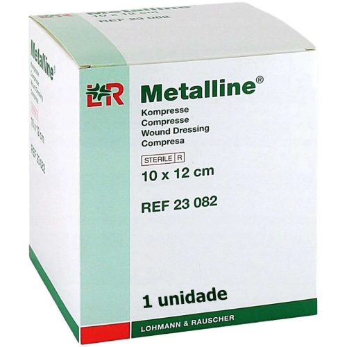 METALLINE 10 X 12 CM (50DB/DOBOZ) 23082 IMPREGNÁLT GÉZLAP STERIL (LOHMANN)