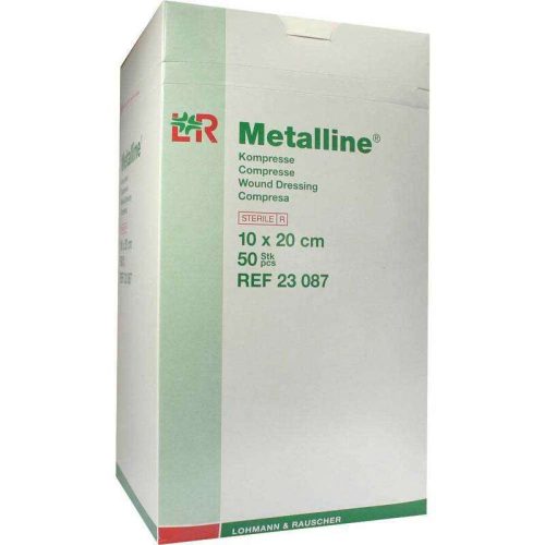 METALLINE 10 X 20 CM (50DB/DOBOZ) 23087 IMPREGNÁLT GÉZLAP STERIL (LOHMANN)