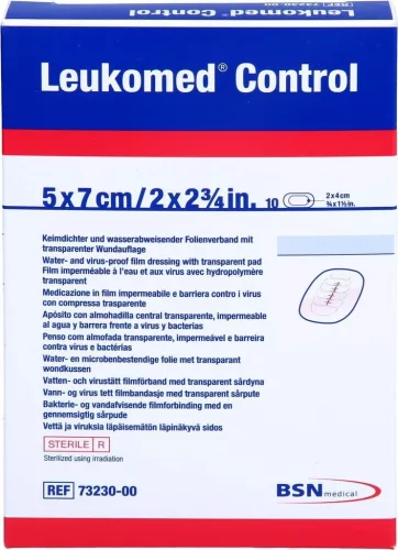 LEUKOMED CONTROL 5 X 7 CM STERIL 10 DB