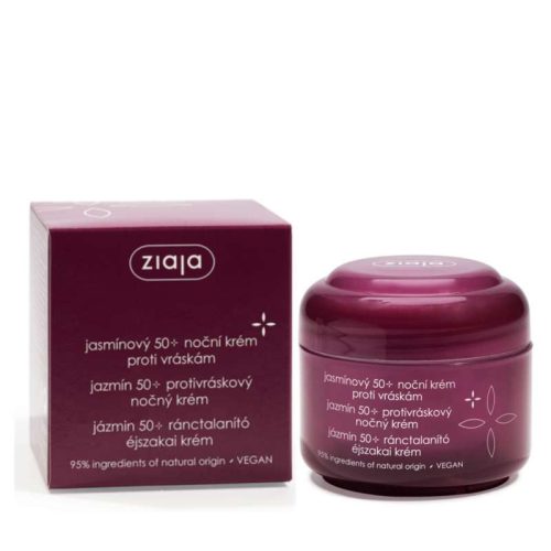 ZIAJA JÁZMIN RÁNCTALANÍTÓ ÉJSZAKAI KRÉM 50+ 50 ML