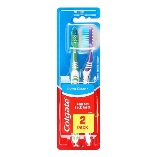 COLGATE FELNŐTT FOGKEFE 1+1 EXTRA CLEAN MEDIUM