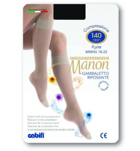 MANON GAMB S/M 140 DEN TÉRDHARISNYA 18-22 MMHG FEKETE (NERO) 44-62KG