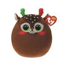 TY SQUISH-A-BOSS PÁRNA ALAKÚ PLÜSS FIGURA MINX RÉNSZARVAS 22 CM