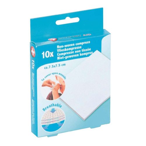 STERIL PÁRNA NEM SZŐTT FLIZ ANYAGBÓL 10DB/DOB 7,5*7,5 CM COMFORT AID