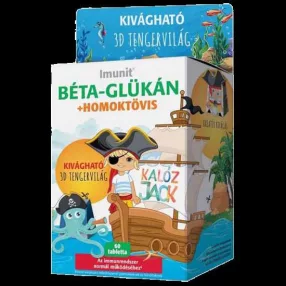   IMUNIT KALÓZ JACK SZOPOGATÓ TABLETTA 60 DB-OS GYERMEKEKNEK+AJÁNDÉK