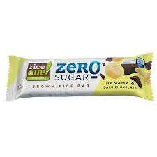 RICE UP ZERO BARNA RIZSSZELET BANÁN ÉTCSOKOLÁDÉ 18 GR (GLUTÉNMENTES)