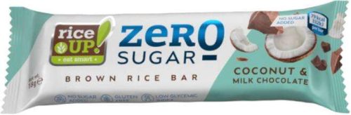 RICE UP ZERO BARNA RIZSSZELET KÓKUSZ TEJCSOKOLÁDÉ 18 GR (GLUTÉNMENTES)