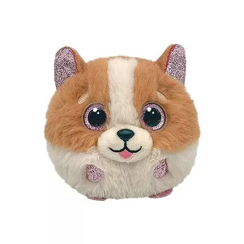 TY BEANIE BALLS PLÜSS FIGURA TANNER BARNA FEHÉR KUTYA