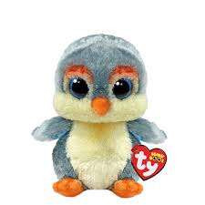 TY BOOS PLÜS FIGURA 15 CM FISHER SZÜRKE PINGVIN