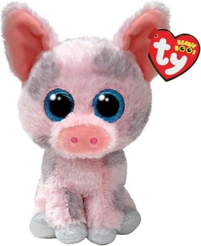TY BOOS PLÜS FIGURA 15 CM HAMBONE RÓZSASZÍN MALAC