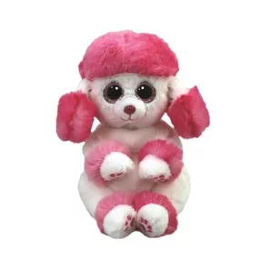   TY BEANIE BELIES PLÜSS FIGURA 15 CM HEARTLY RÓZSASZÍN FEHÉR PUDLI
