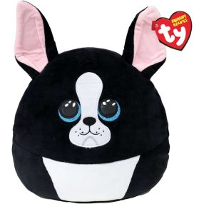   TY SQUISH BEANIES PÁRNA ALAKÚ PLÜSS FIGURA TINK FEKETE FEHÉR KUTYA 22 CM