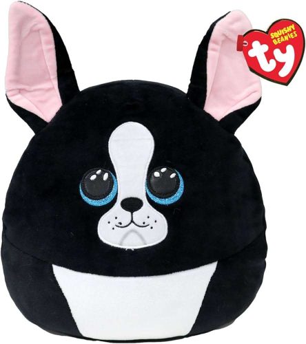 TY SQUISH BEANIES PÁRNA ALAKÚ PLÜSS FIGURA TINK FEKETE FEHÉR KUTYA 22 CM
