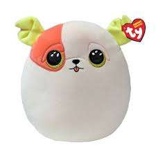 TY SQUISH BEANIES PÁRNA ALAKÚ PLÜSS FIGURA PATCH KUTYA 22 CM
