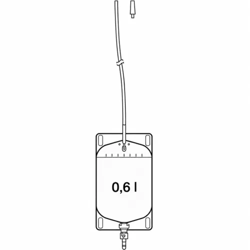 Sauer-csuti lábzsák 710.1445 0,6 L 15 cm összekötő csővel