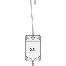 Sauer-csuti lábzsák 710.1445 0,6 L 15 cm összekötő csővel