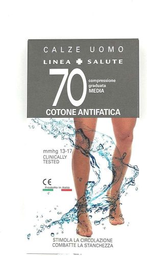 MANON UOMO FILO FÉRFI ANTIBAKTERIÁLIS UTAZÓ ZOKNI L-ES 70 DEN 13-17 MMHG NERO 43-45