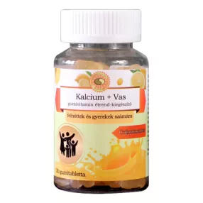 KALCIUM+VAS GUMIVITAMIN 30 DB-OS FELNŐTT-GYERMEK