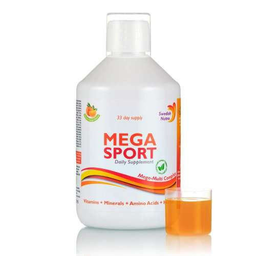 SWEDISH NUTRA MEGA SPORT FOLYÉKONY MULTIVITAMIN 500 ML