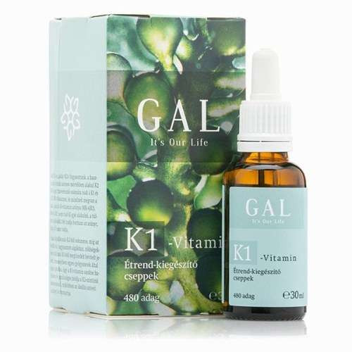 GAL K1 VITAMIN CSEPPEK 30 ML 480 ADAG CSALÁDI KISZERELÉS