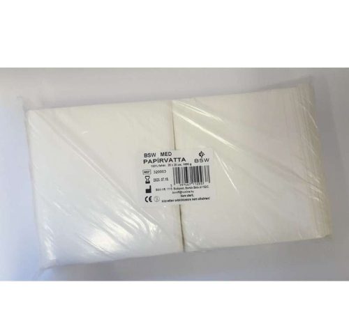 BSW MED PAPÍRVATTA 100% FEHÉR 20 X 20 CM 1000GR VÁGOTT