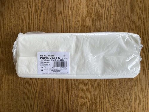 BSW MED PAPÍRVATTA 100% FEHÉR 60 X 40 CM VÁGOTT 500 GR