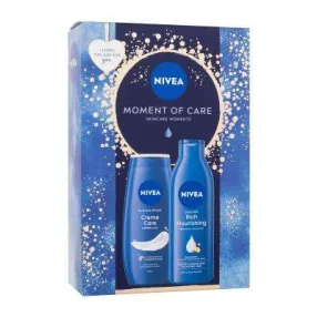   NIVEA MOMENT OF CARE TESTÁPOLÓ & KRÉMTUSFÜRDŐ AJÁNDÉKCSOMAG