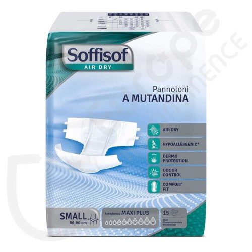 SOFFISOF AIR DRY MAXI PLUS NADRÁGPELENKA S-ES 50-80 CM CSÍPŐ-DERÉK 15 DB/CSOMAG