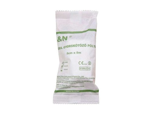 M&N MULL-PÓLYA GYORSKÖTÖZŐ PÓLYA STERIL 5 X 5CM