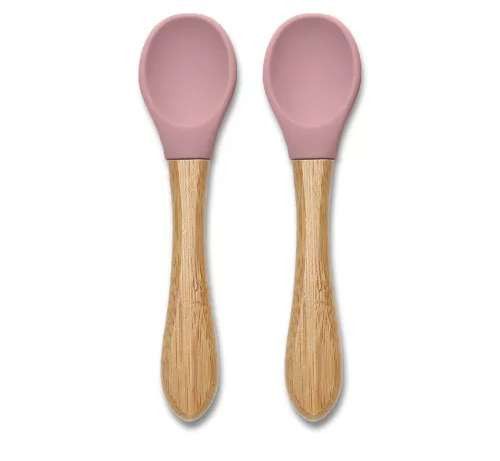 LORELLI SZILIKON KANALAK BAMBUSZ NYÉLLEL 2DB RÓZSASZÍN