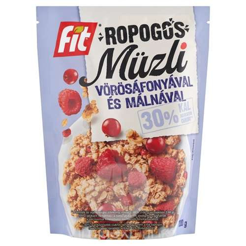 FIT REGGELI MÜZLI VÖRÖSÁFONYÁVAL ÉS MÁLNÁVAL 200 GR