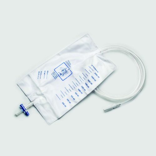 URINE BAG VIZELETGYŰJTŐ ZSÁK 2000 ML 90 CM STERIL T-CSAPOS
