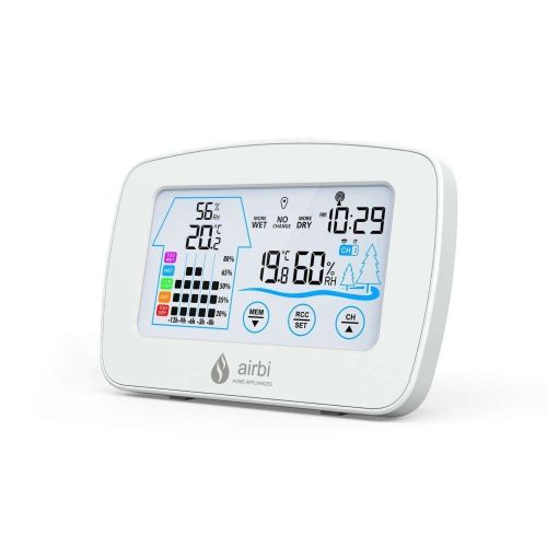 AIRBI CONTROL VEZETÉK NÉLKÜLI PÁRA/HŐMÉRSÉKLET MÉRŐ KÖZPONT