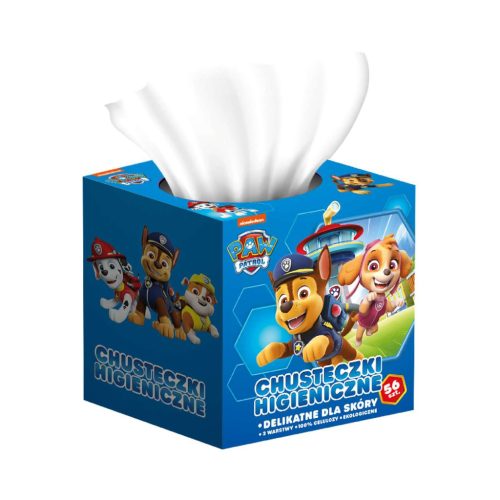 KARTIKA PAW PATROL PAPÍRZSEBKENDŐ DOBOZOS 56 DB 3 RÉTEGŰ 20X20CM