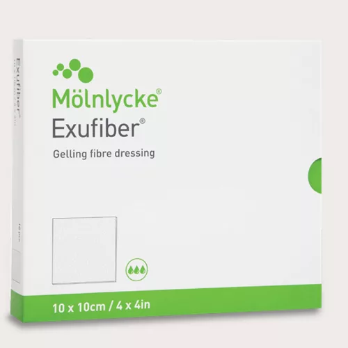 EXUFIBER 10X10 CM ZSELÉS ROSTKÖTSZER 10DB/DOB