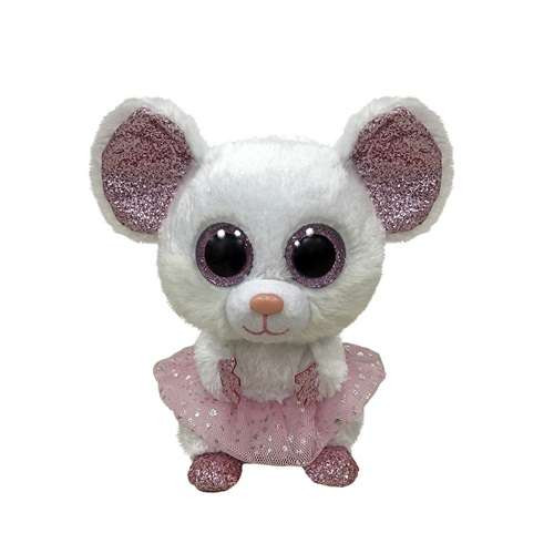 TY BOOS PLÜS FIGURA 15 CM NINA FEHÉR BALERINA EGÉR