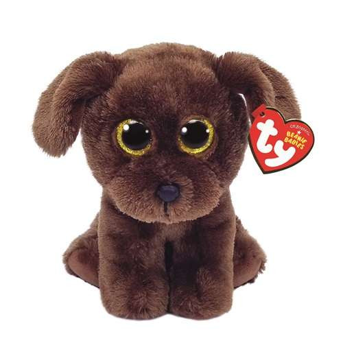 TY BEANIE BELLIES PLÜSS FIGURA NUZZLE BARNA KUTYA 15 CM