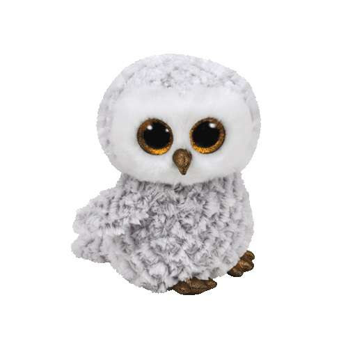 TY BOOS PLÜSS FIGURA 24 CM OWLETTE FEHÉR BAGOLY