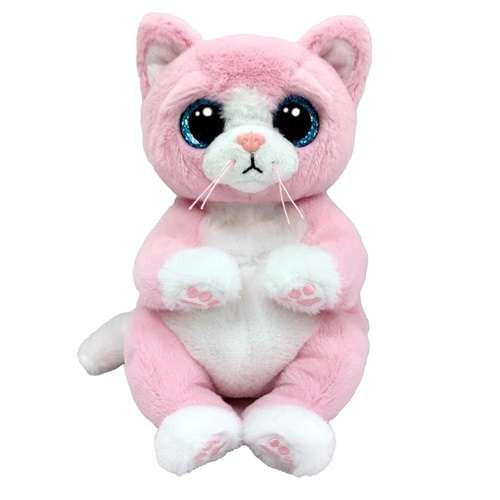TY BEANIE BELLIES PLÜSS FIGURA LILLIBELLE RÓZSASZÍN MACSKA 24 CM