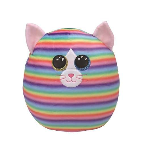 TY SQUISHY BEANIES PÁRNA ALAKÚ PLÜSS HEATHER 30 CM MACSKA