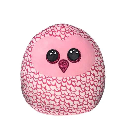 TY SQUISHY BEANIES PÁRNA ALAKÚ PLÜSS PINKY 30 CM RÓZSASZÍN BAGOLY