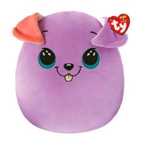   TY SQUISHY BEANIES PÁRNA ALAKÚ PLÜSS BITSY 30 CM LILA KUTYA