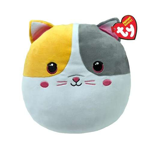 TY SQUISH-A-BOSS PÁRNA ALAKÚ PLÜSS FIGURA SNUGGLES MACSKA 22 CM